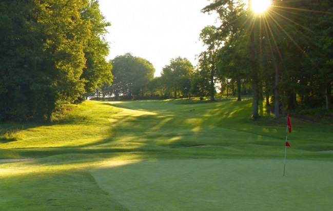 Sun and shade over Tours Ardree Golf Club, Loire, France