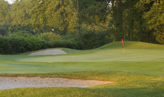 On the green at Tours Ardree Golf Club, Loire, France