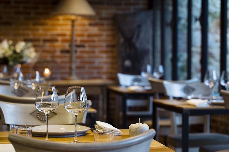 Dining at the Auberge de la Source, Honfleur, Normandy, France