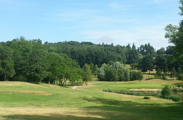 Countryside setting at Bauge Pontigne Golf Club, near Angers, Loire, France
