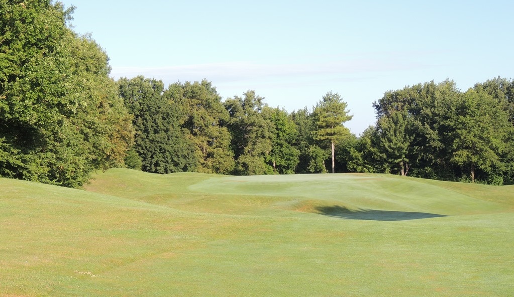 Mature trees at Bauge Pontigne Golf Club, near Angers, Loire, France