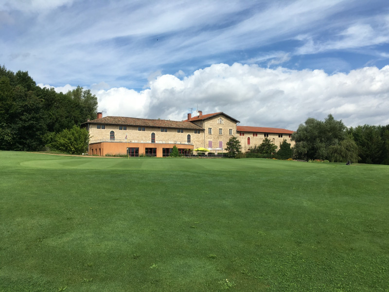The clubhouse at Beaujolais Golf Club, north of Lyon, France