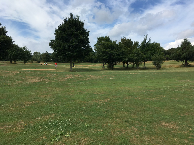Down the fairway at Beaujolais Golf Club, north of Lyon, France
