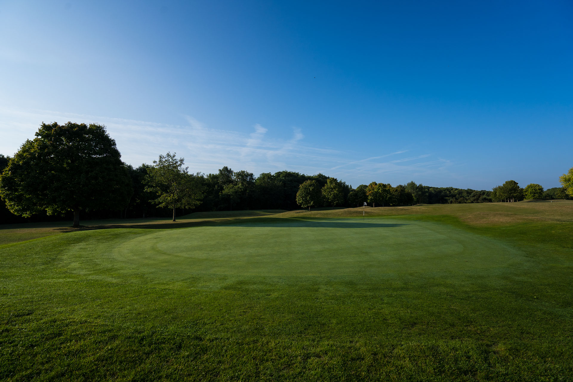 Ready to play at Caen golf club, in Normandy, France