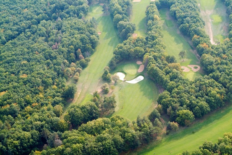 Bird's eye view of Country Club Norges Dijon Bourgogne Golf Club, France