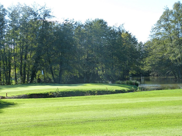 Water hazards at De La Bresse Golf Club, Bourg-en-Bresse, near Macon, France