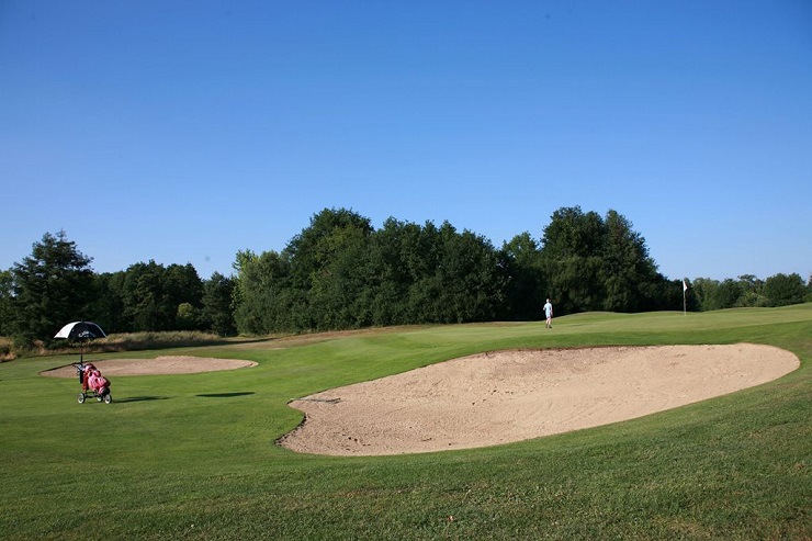 By the green at De La Bresse Golf Club, Bourg-en-Bresse, near Macon, France