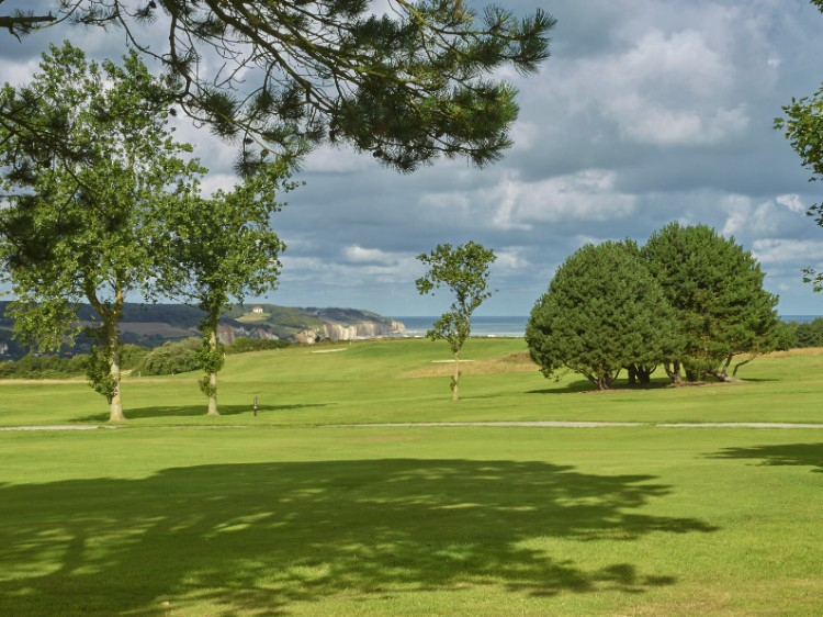 On the course at Dieppe Golf Club, Normandy, France