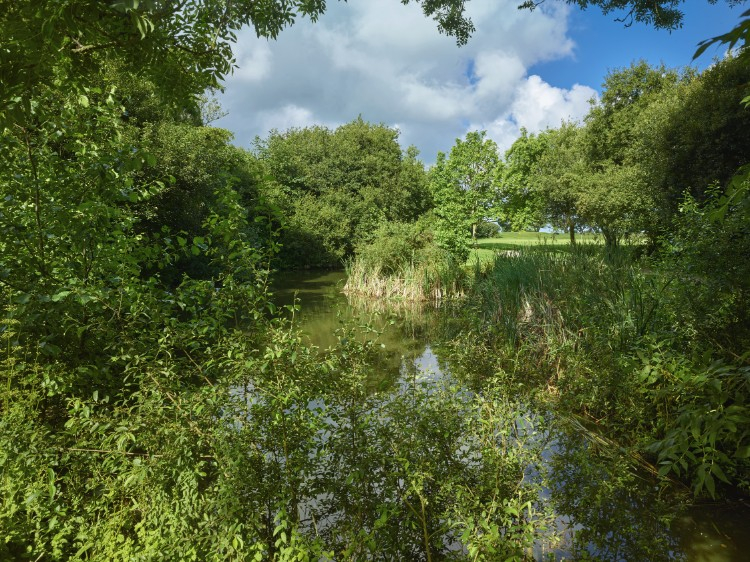 Water on the course at Dieppe Golf Club, Normandy, France