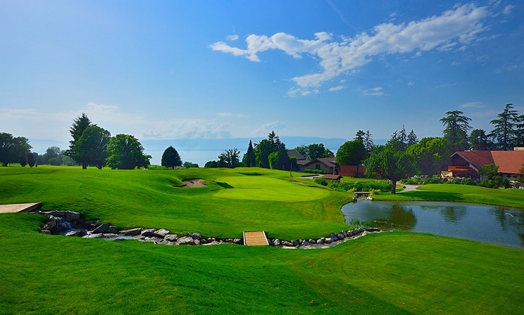 Attractive layout at Evian Golf Club, near Geneva, France