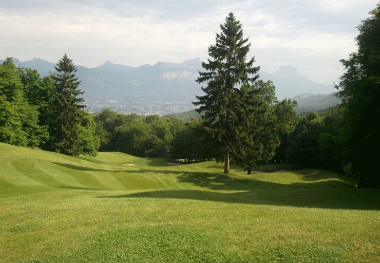On the fairway at Golf International de Bresson, Grenoble, France