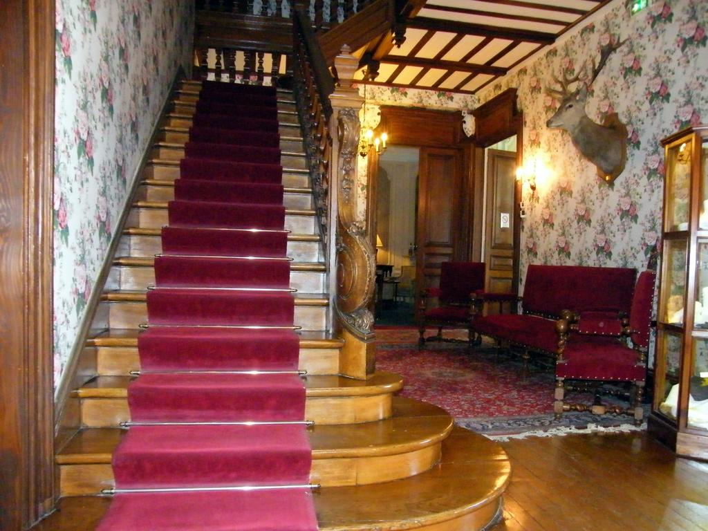 The stairwell at Grand Hotel des Templiers, Reims, Champagne, France