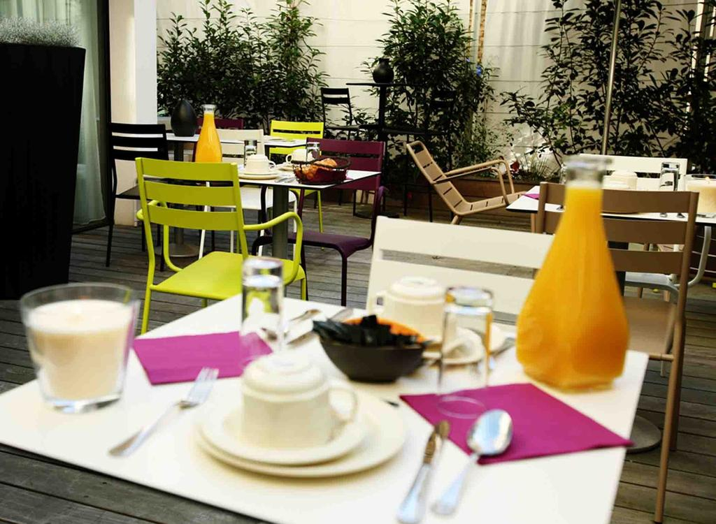 Dining al fresco at Grand Hotel, Strasbourg, France