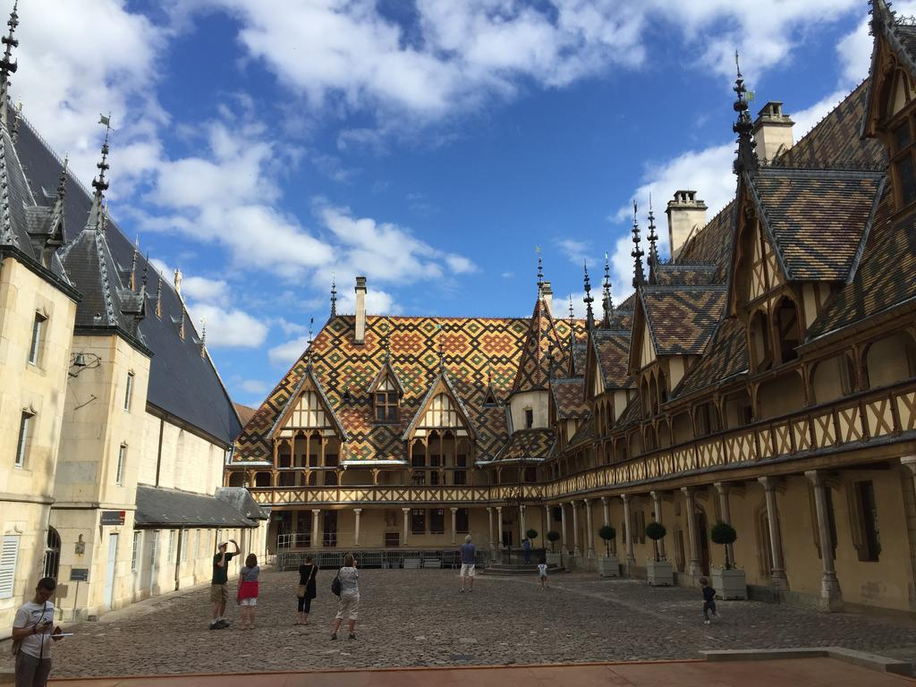 The exterior of the Hotel de la Poste, Beaune, Burgundy, France