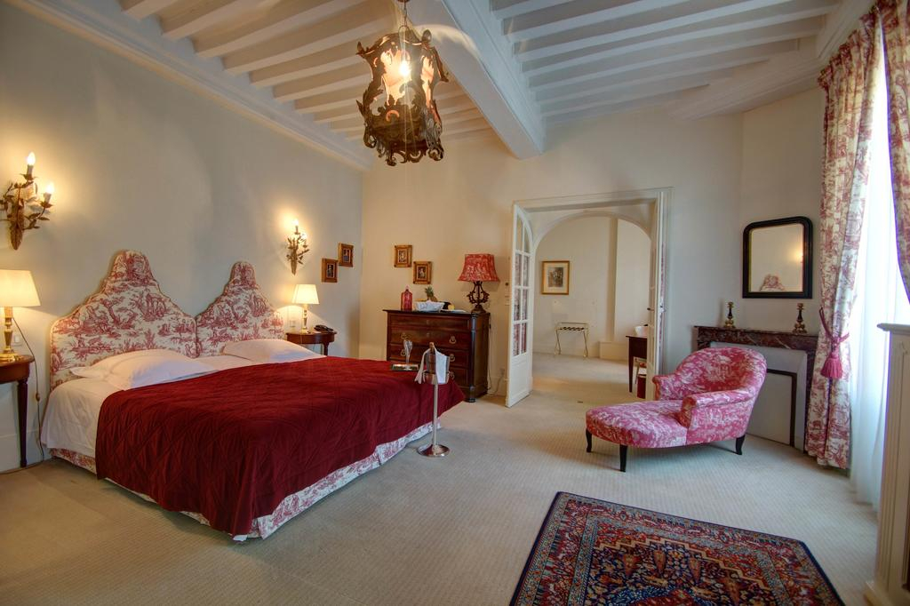 A bedroom at the Hotel de la Poste, Beaune, Burgundy, France