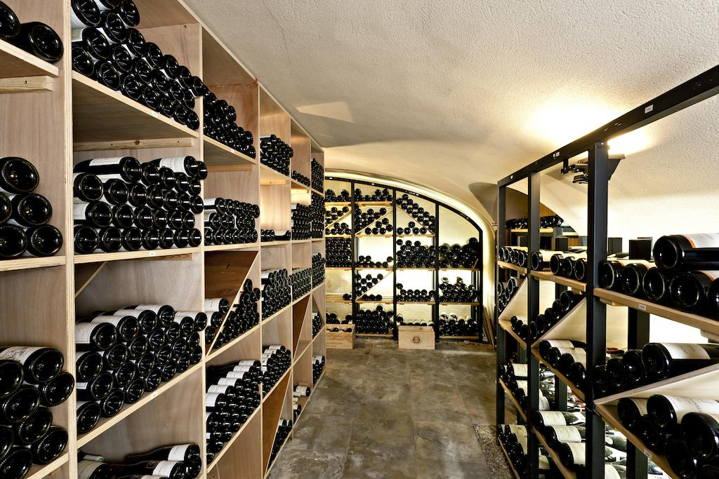 The wine cellar at the Hotel de la Poste, Beaune, Burgundy, France