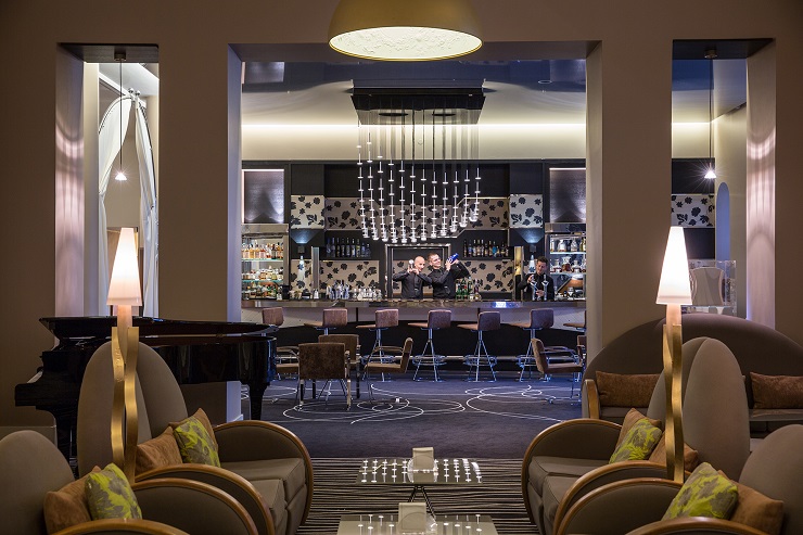 The bar at Imperial Palace Hotel, Annecy, France