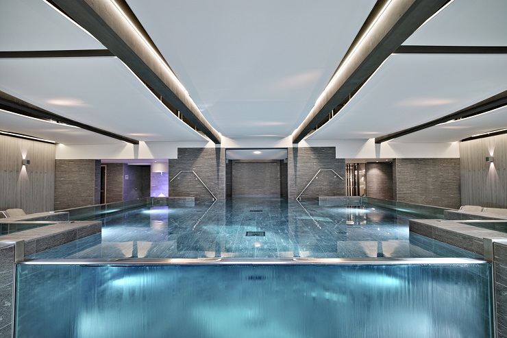 The pool at Imperial Palace Hotel, Annecy, France