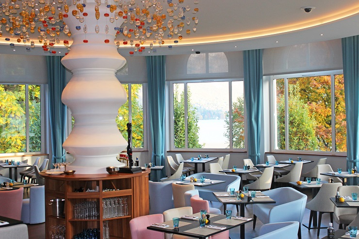 Dining at Imperial Palace Hotel, Annecy, France