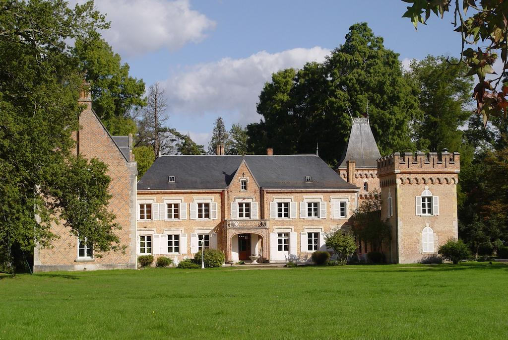 The exterior of Lâ€™Hostellerie du Chateau les Muids, La Ferte St Aubin, Loire, France
