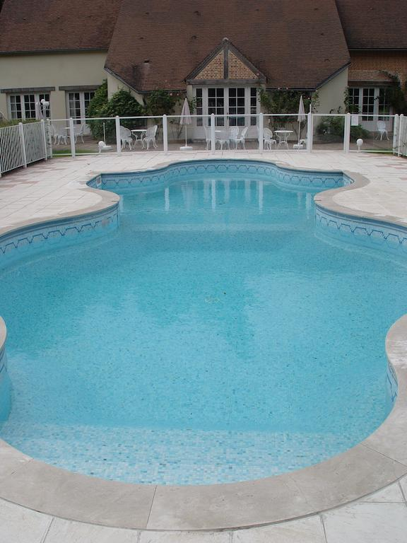 The swimming pool at Lâ€™Hostellerie du Chateau les Muids, La Ferte St Aubin, Loire, France