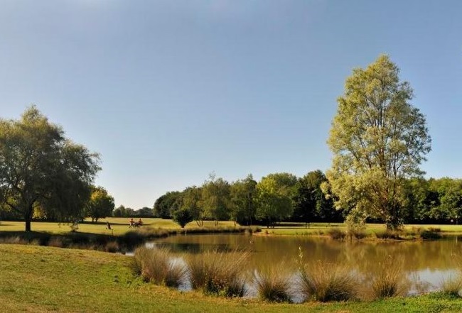 Over the water at La Commanderie Golf Club, near Macon, France