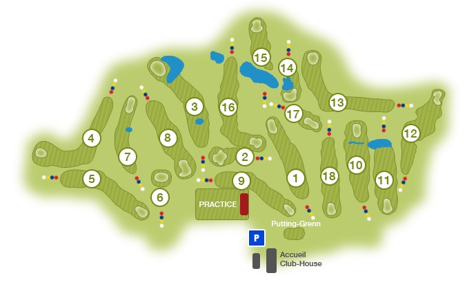 The layout at La Commanderie Golf Club, near Macon, France