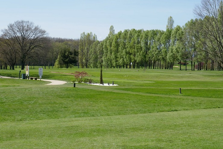 On the tee at La Commanderie Golf Club, near Macon, France