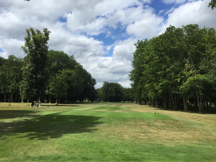 On the tee at Le Vaudreuil Golf Club, near Rouen, Normandy, France