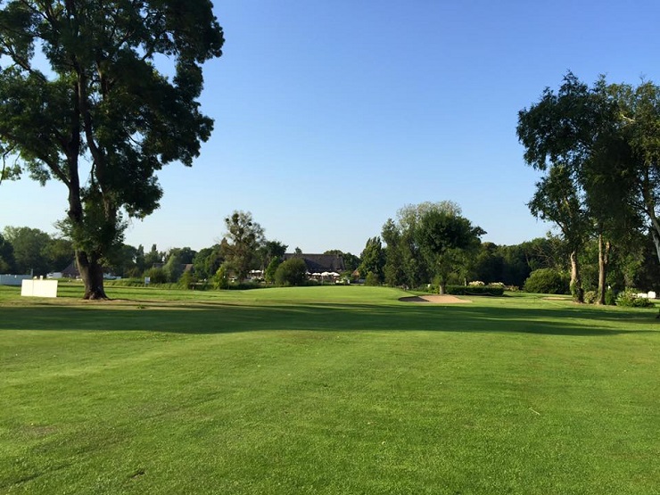 Heading in at Le Vaudreuil Golf Club, near Rouen, Normandy, France
