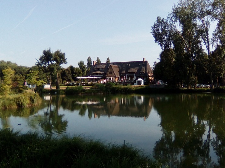 The clubhouse at Le Vaudreuil Golf Club, near Rouen, Normandy, France