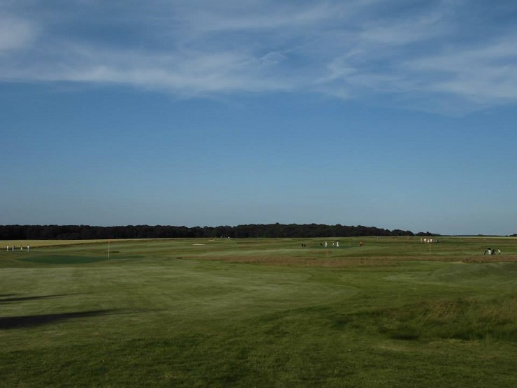 Wide open countryside at Les Vaucouleurs Golf Club, Normandy, France