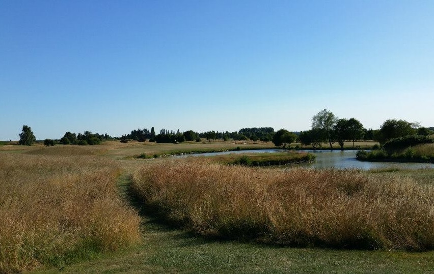 On to the next hole at La Riviere course, Vaucouleurs Golf Club, Normandy, France