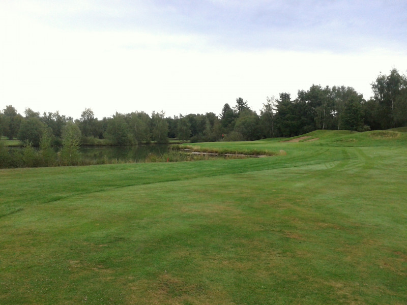 Dogleg left at Orleans-Limere Golf Club, Loire, France