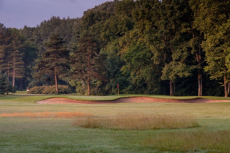 Towards the green at Lyon Golf Club, Villette d'Anthon, France