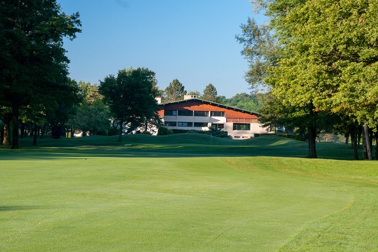 The clubhouse at Lyon Golf Club, Villette d'Anthon, France