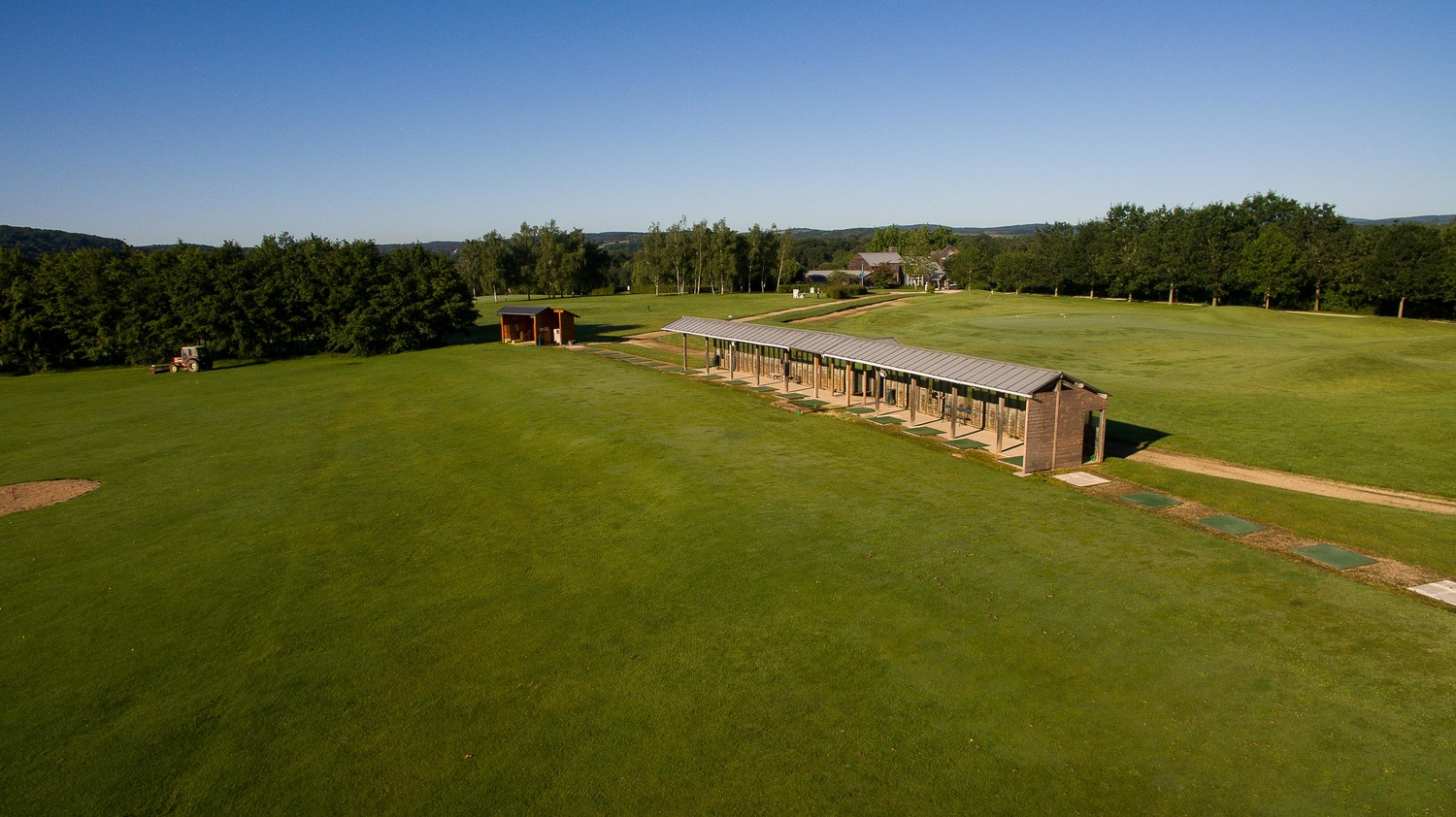 The practice at Macon La Salle Golf Club, near Macon,, north of Lyon, France