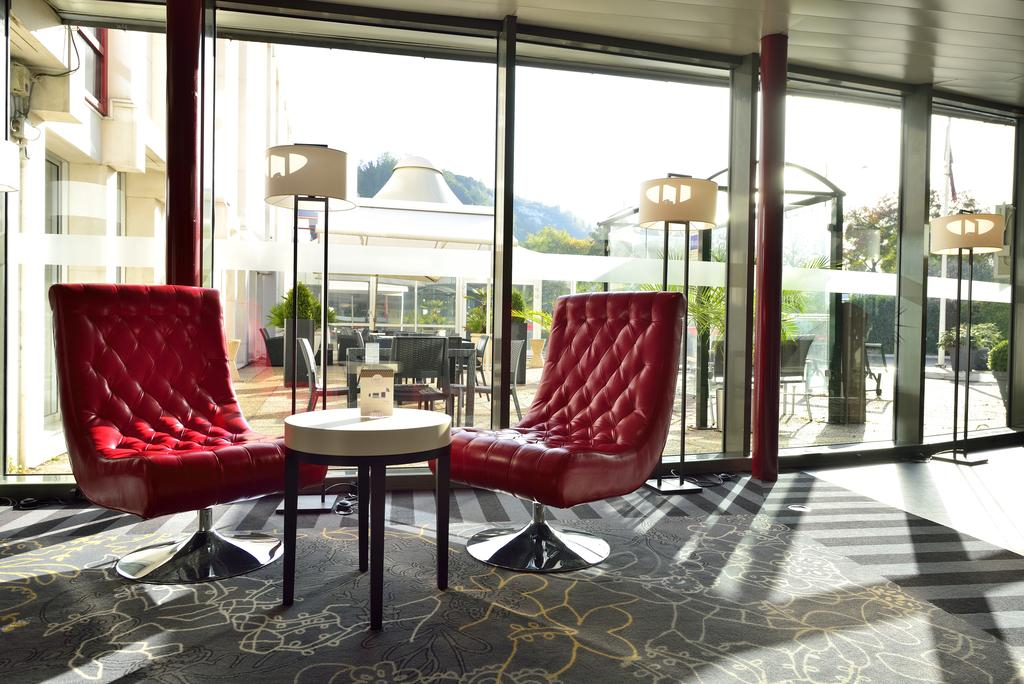 On the terrace at Mercure Champ de Mars, Rouen, Normandy, France