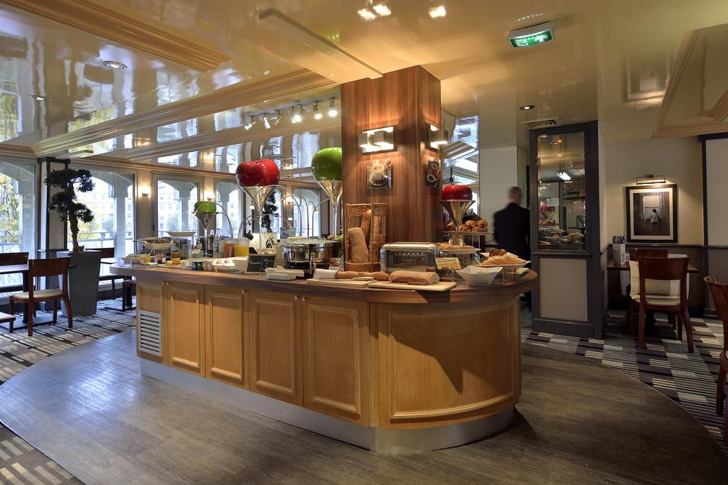 Breakfast bar at Mercure Champ de Mars, Rouen, Normandy, France