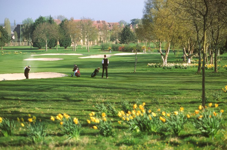 On the blue course at New Golf Deauville, Normandy, France