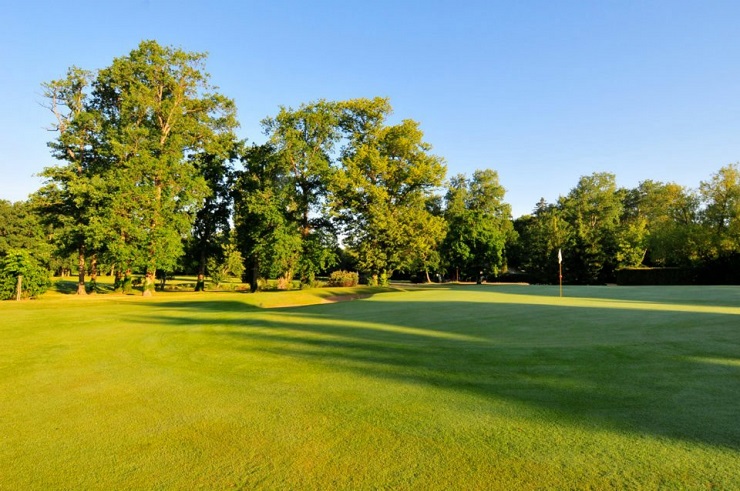 On the green at Orleans Donnery Golf Club, The Loire France