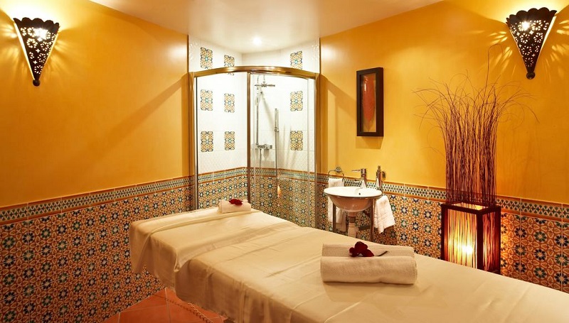 The spa at Relais et Chateaux Hostellerie la Briqueterie, Epernay, Champagne, France