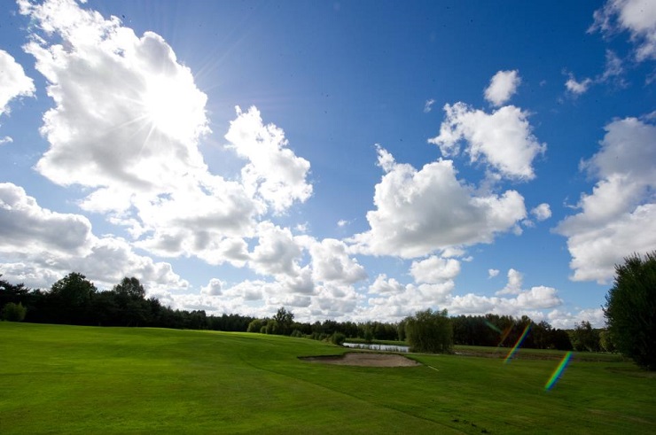 Heading to the green at Rouen La Foret Verte Golf Club, Normandy, France