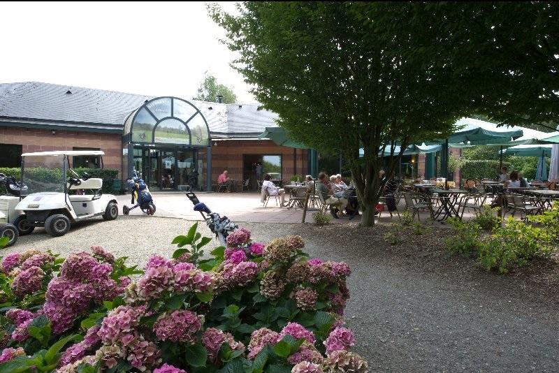 The clubhouse at Rouen La Verte Golf Club, Normandy, France