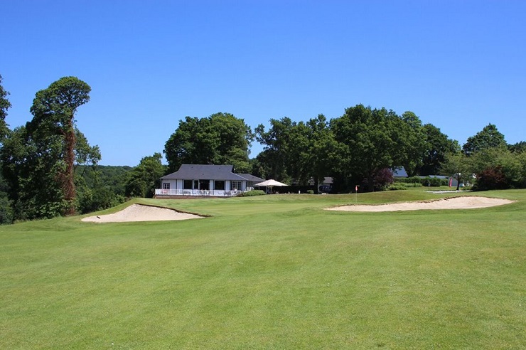 The 18th at Rouen Mont St Aignan Golf Club, Normandy, France