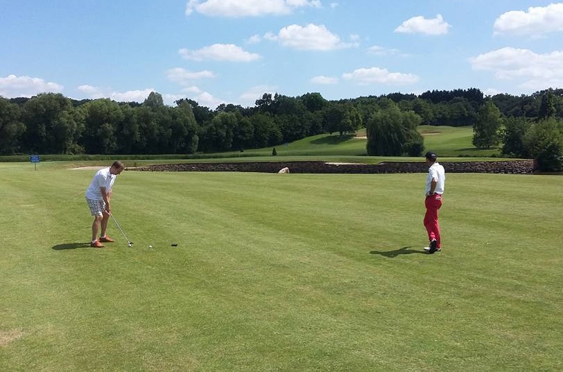 Up the hill at Sable Solesmes Golf Club, near Angers, Loire, France