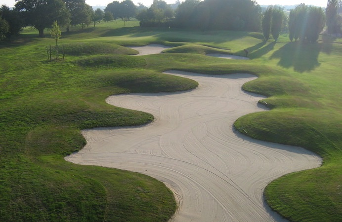 Tough layout at Sable Solesmes Golf Club, near Angers, Loire, France