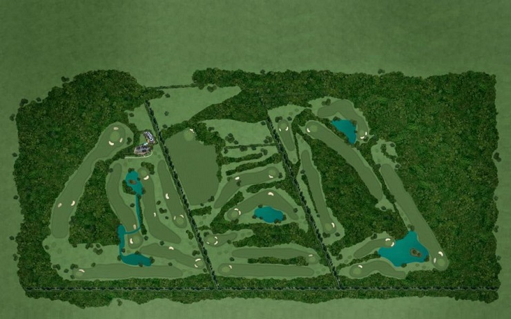 The layout at Sept Tours Golf Club, Loire, France