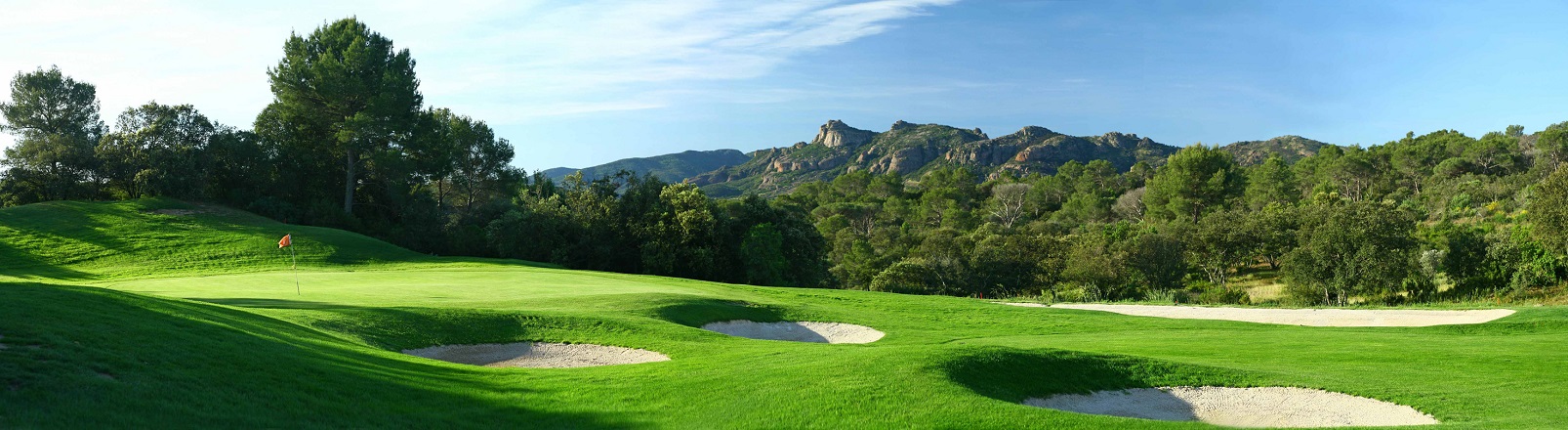 View of the hills around St Endreol golf course, South of France