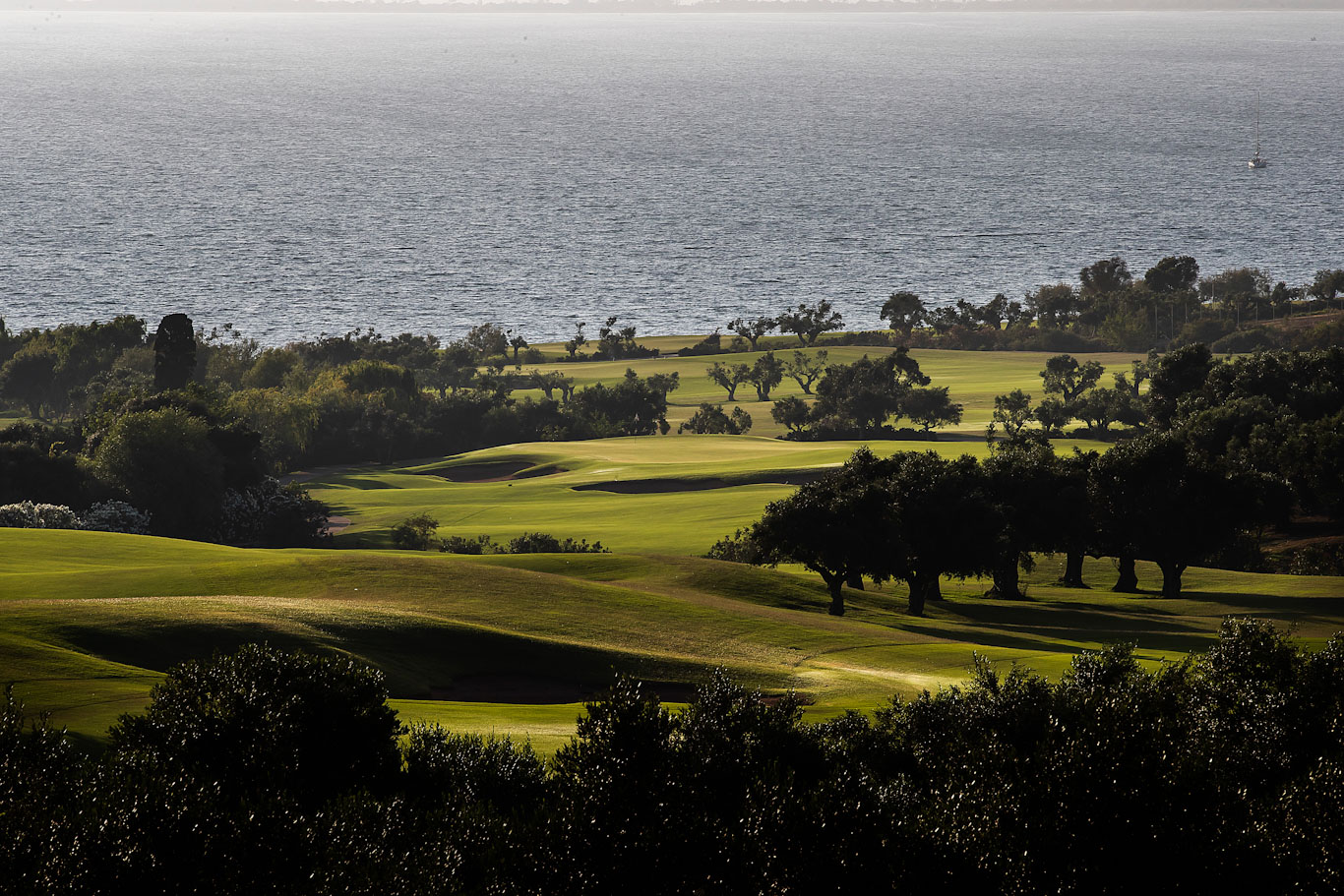 The ninth hole on The Bay Course, Costa Navarino, Greece